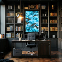 Majestic Mountain Clouds William Morris Art Poster