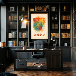 Arkansas State Art Poster