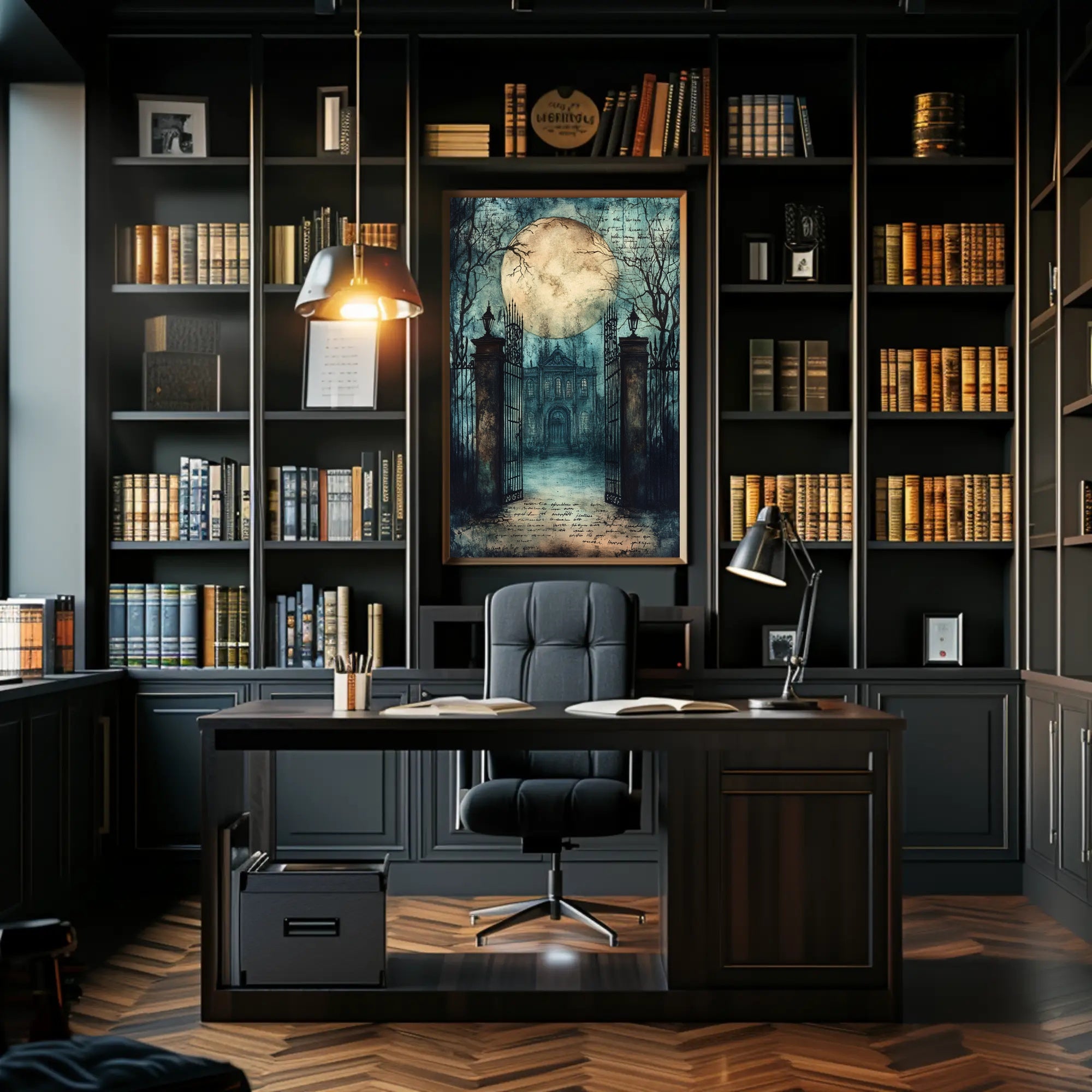 Moonlit Mansion Poster