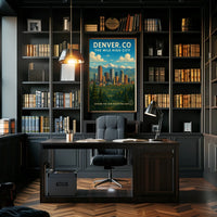 Denver, Co The Mile High City Poster