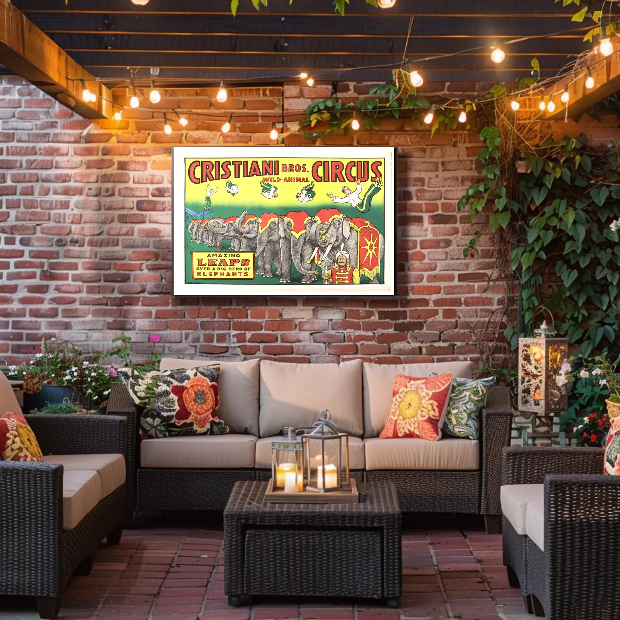 Cristiani Bros. Wild-Animal Circus Poster