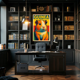 Guinea Pig Pop Art Poster