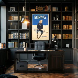Norway Winter Travel Poster PosterGoat