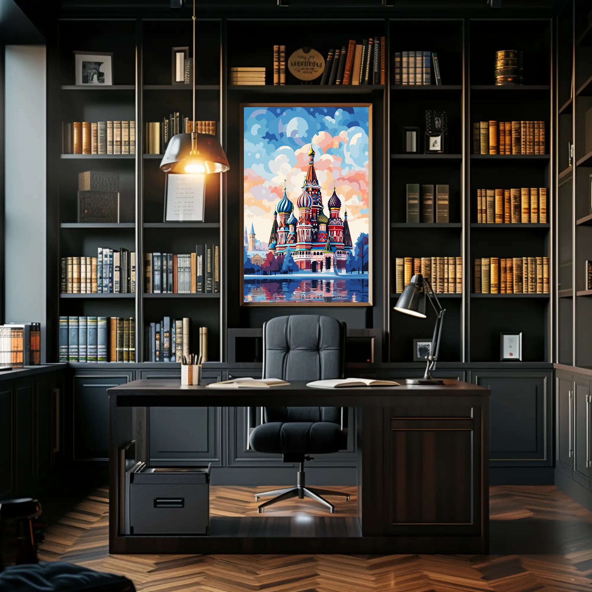 Vibrant St. BasilS Cathedral Poster