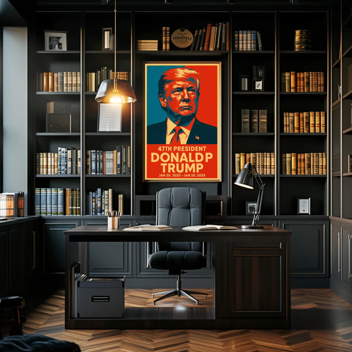 Trump Visionary Leadership Pop Art Patriotic Poster