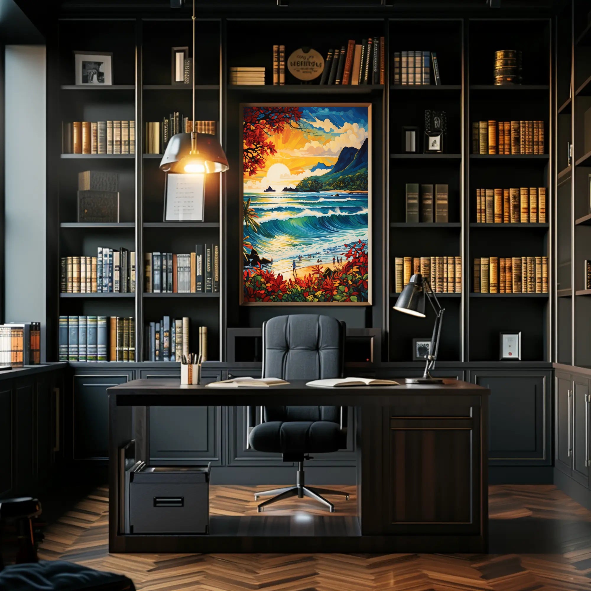 Tropical Sunset Serenity Poster