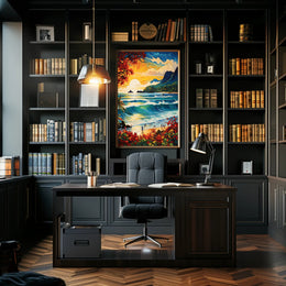 Tropical Sunset Serenity Poster