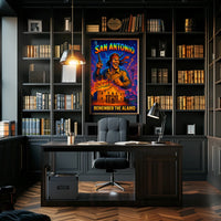 Remember the Alamo San Antonio Tribute Poster