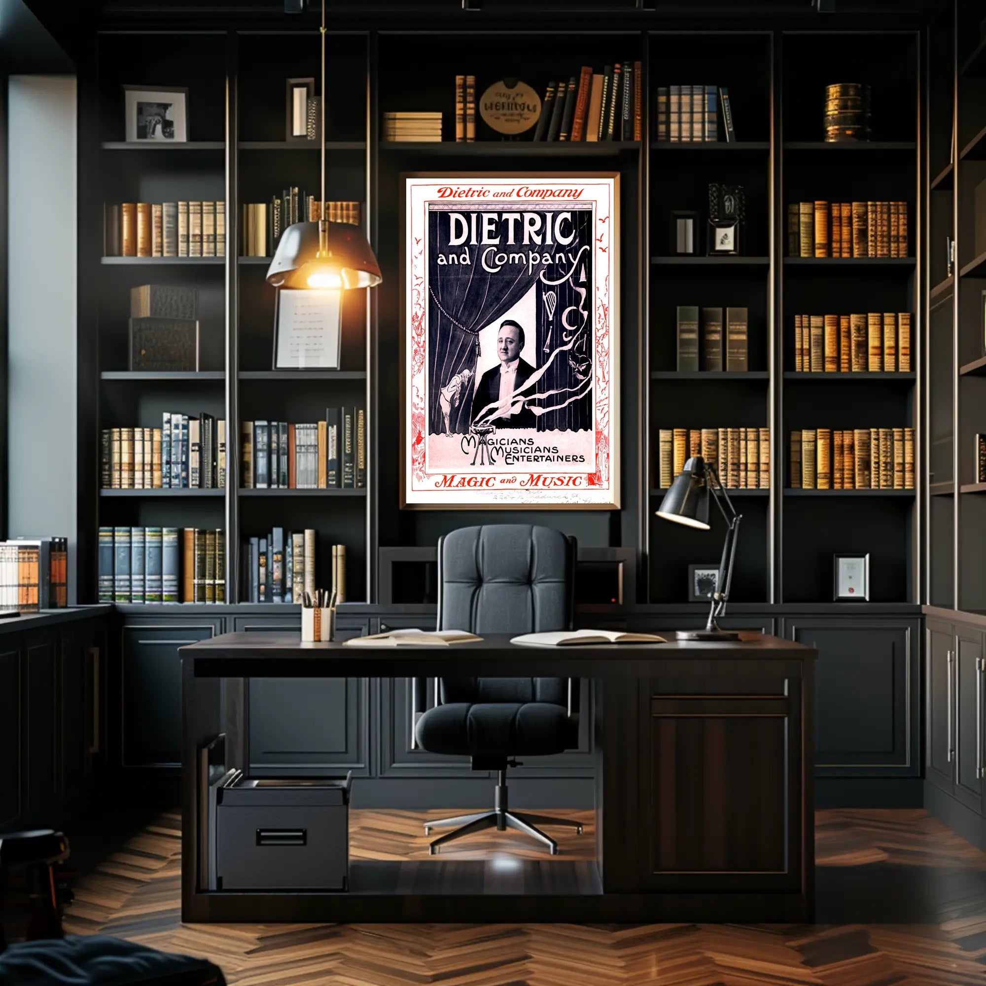 Dietric and Company Vaudeville Vintage Advertisement Poster
