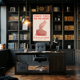 Forest Fires Aid the Enemy Poster PosterGoat