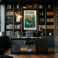Swim with Fortune Asian Arowana Poster