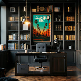 Los Angeles Heat: Vibrant Urban Cityscape Poster