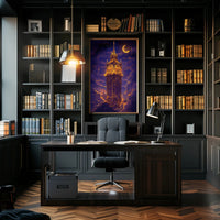 Big Ben Under a Dreamy Night Fantasy Poster