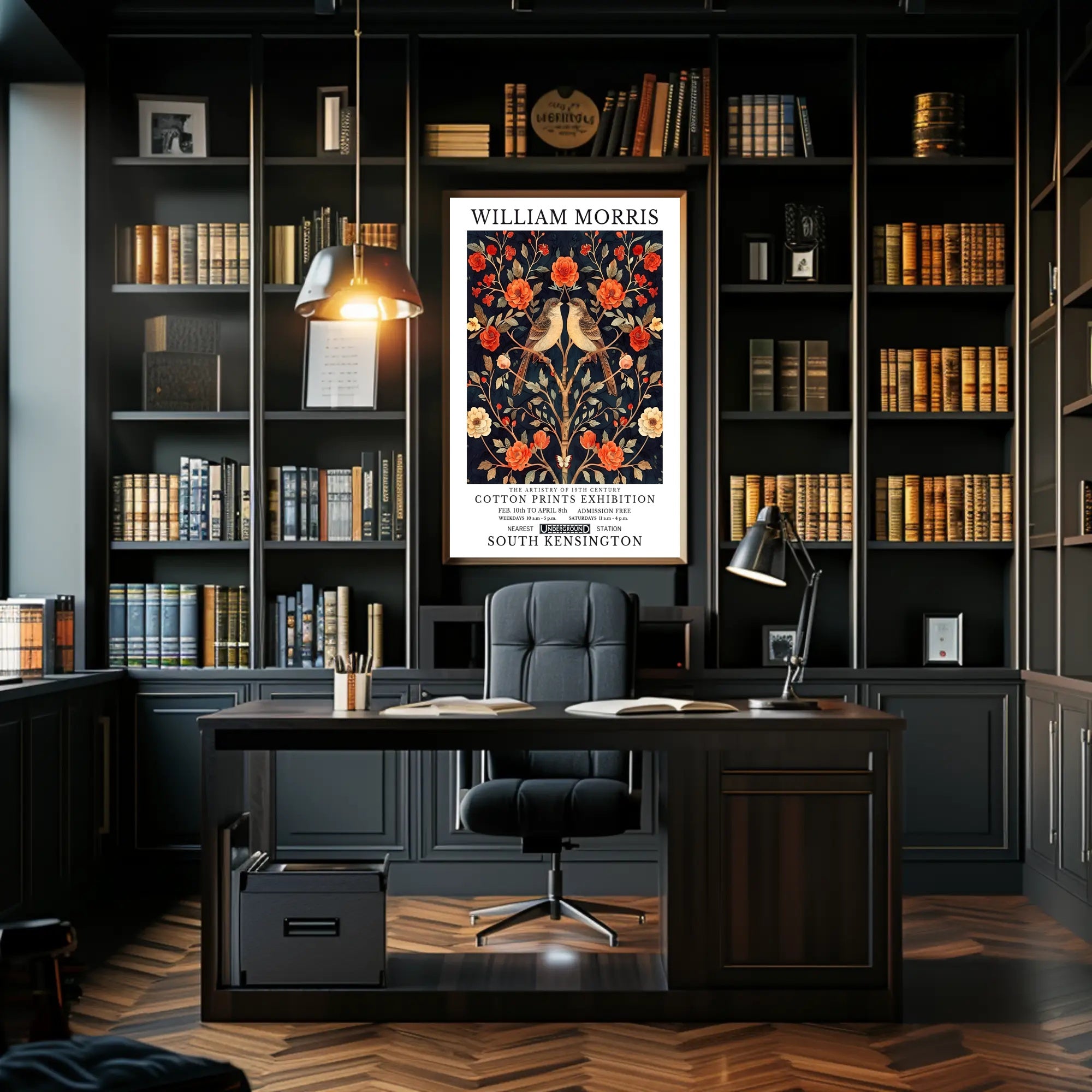 William Morris Exhibition Poster: Cultural or Heritage Poster
