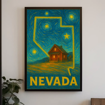Nevada Starry Night Poster