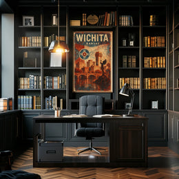 Wichita, Kansas A Vibrant Cityscape Poster