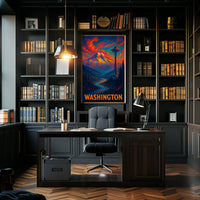 Washington State Scenic Poster