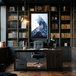 Majestic Snow-Capped Mountain Poster