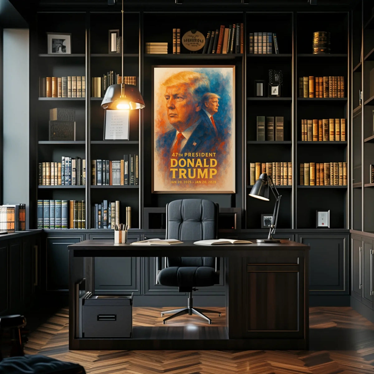 Donald Trump Resolute Leader Pop Art Patriot Poster