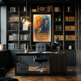 Donald Trump Resolute Leader Pop Art Patriot Poster