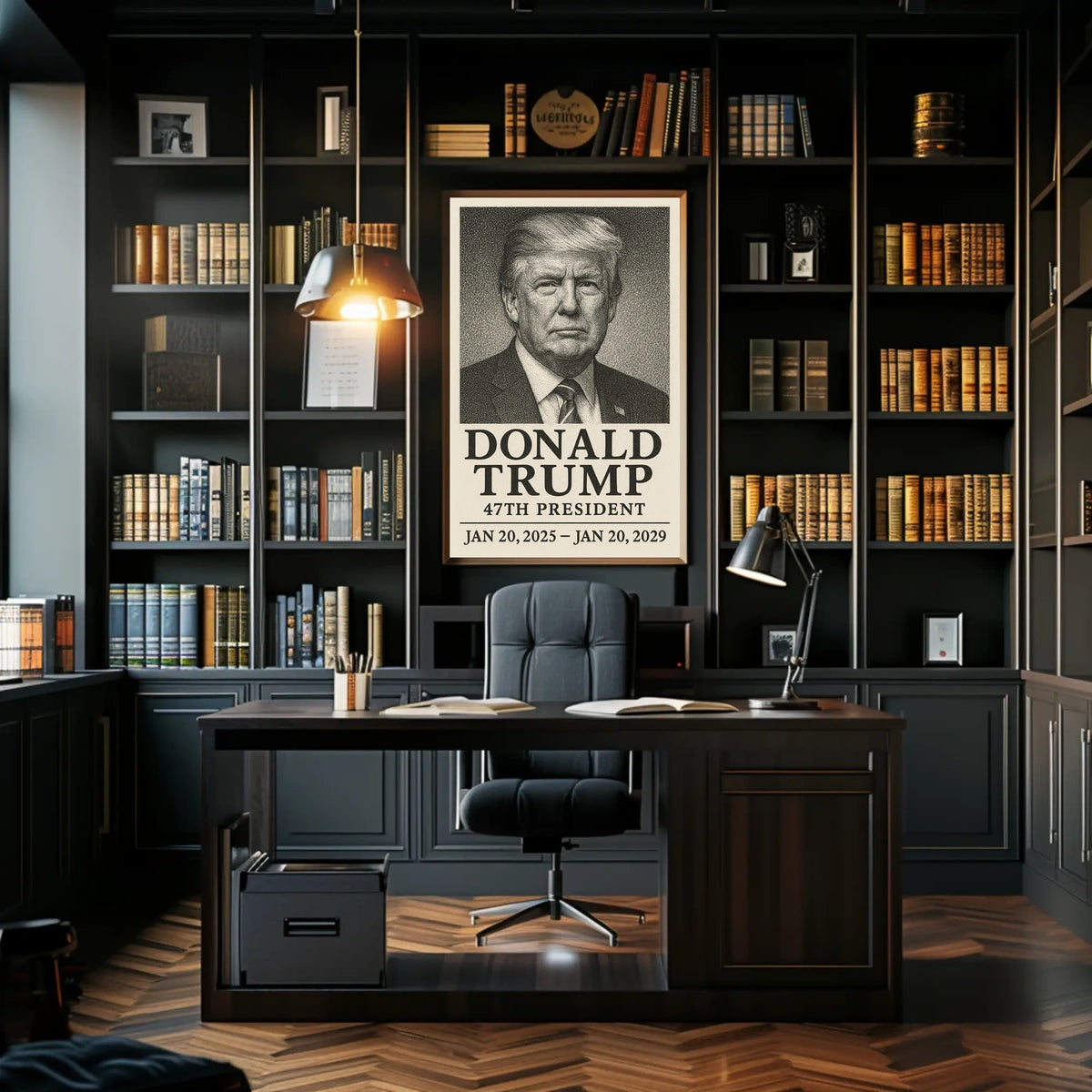 Trump 47th President Scenic Patriotic Decor Poster