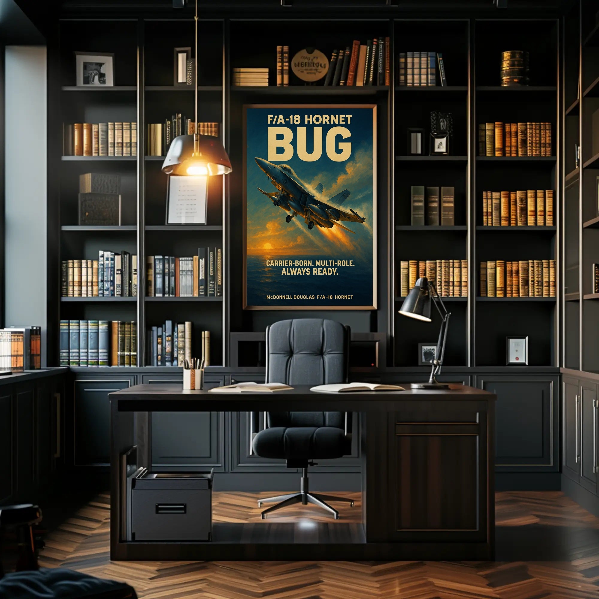 F/A-18 Hornet Combat Jet Poster