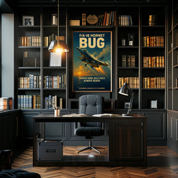 F/A-18 Hornet Combat Jet Poster