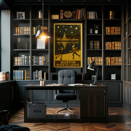 Austin River Of Lights Poster