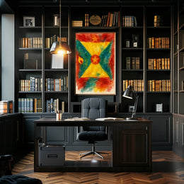 Vibrant Abstract Flag Poster