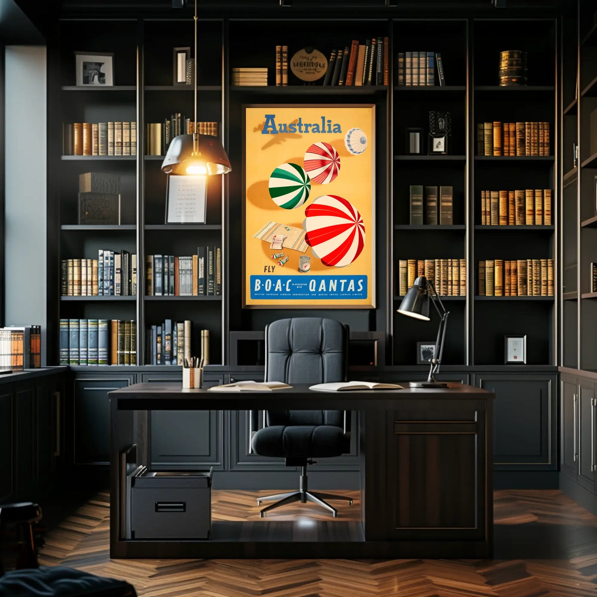 Discover Australia With Boac And Qantas Poster
