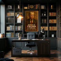 Donald Trump Determination Patriotic Painterly Poster