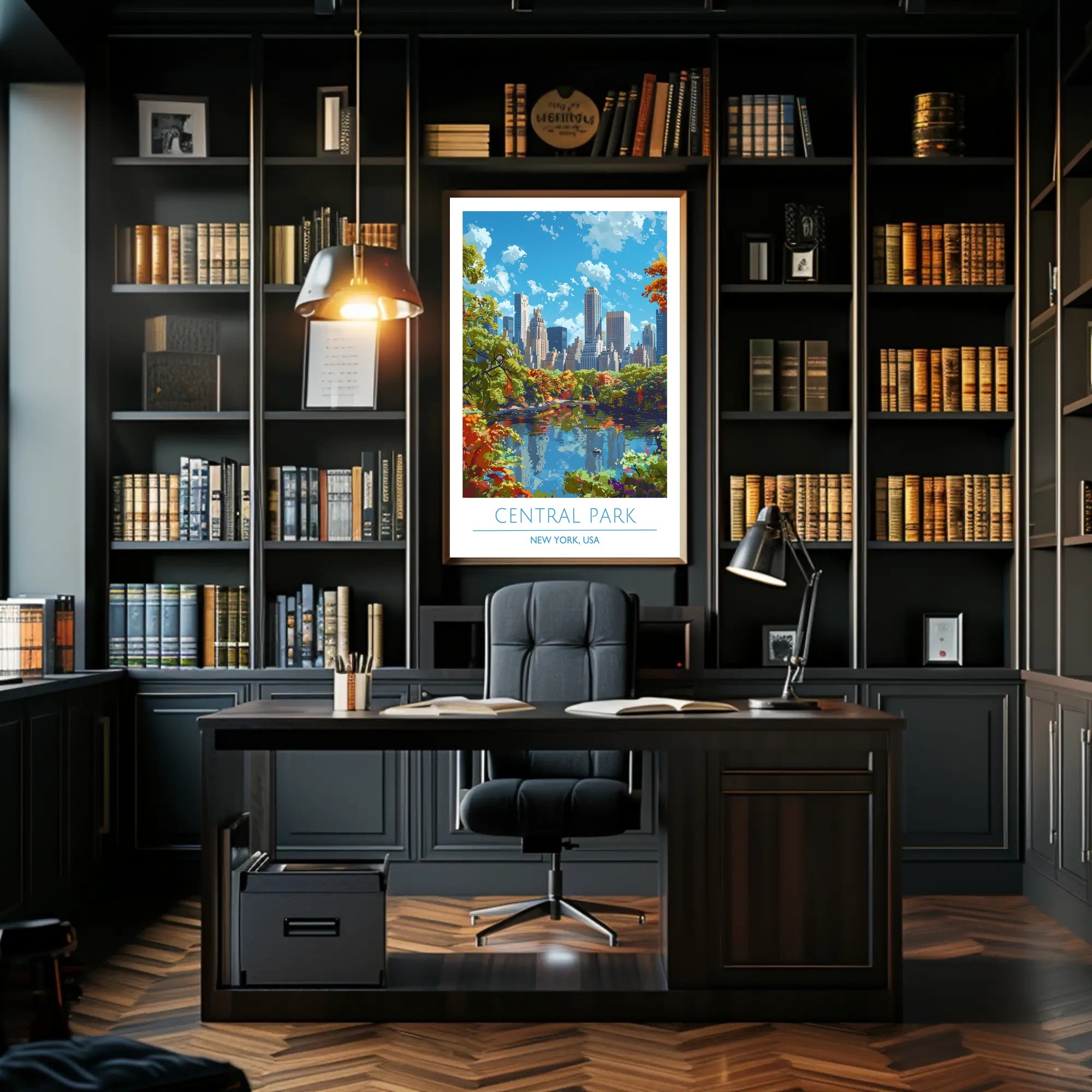 Central Park in Autumn Poster