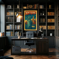 New York City Iconic Landmarks Poster