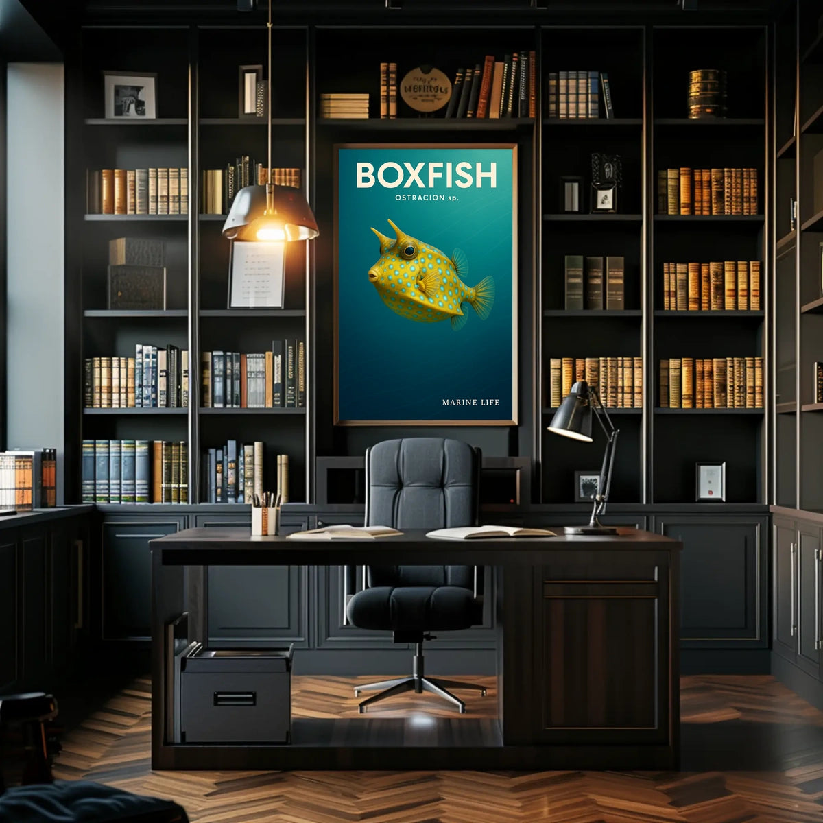 Boxfish Marine Life Poster