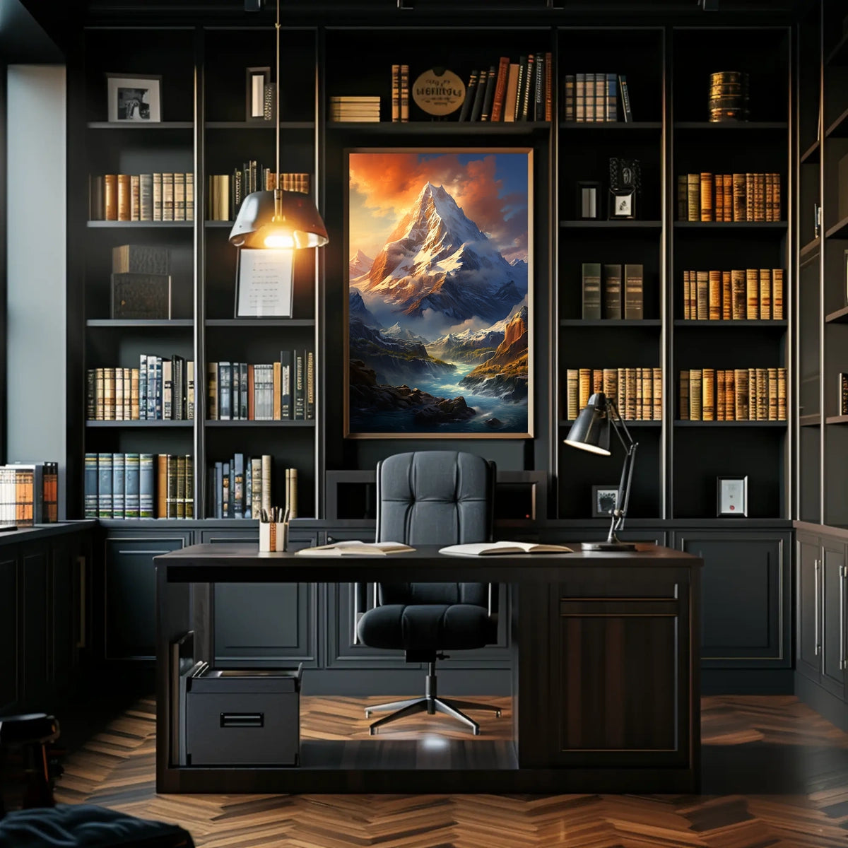 Majestic Mountain Landscape Poster