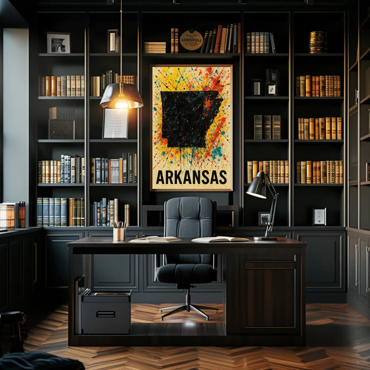 Arkansas State Art Poster