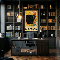 Arkansas State Art Poster