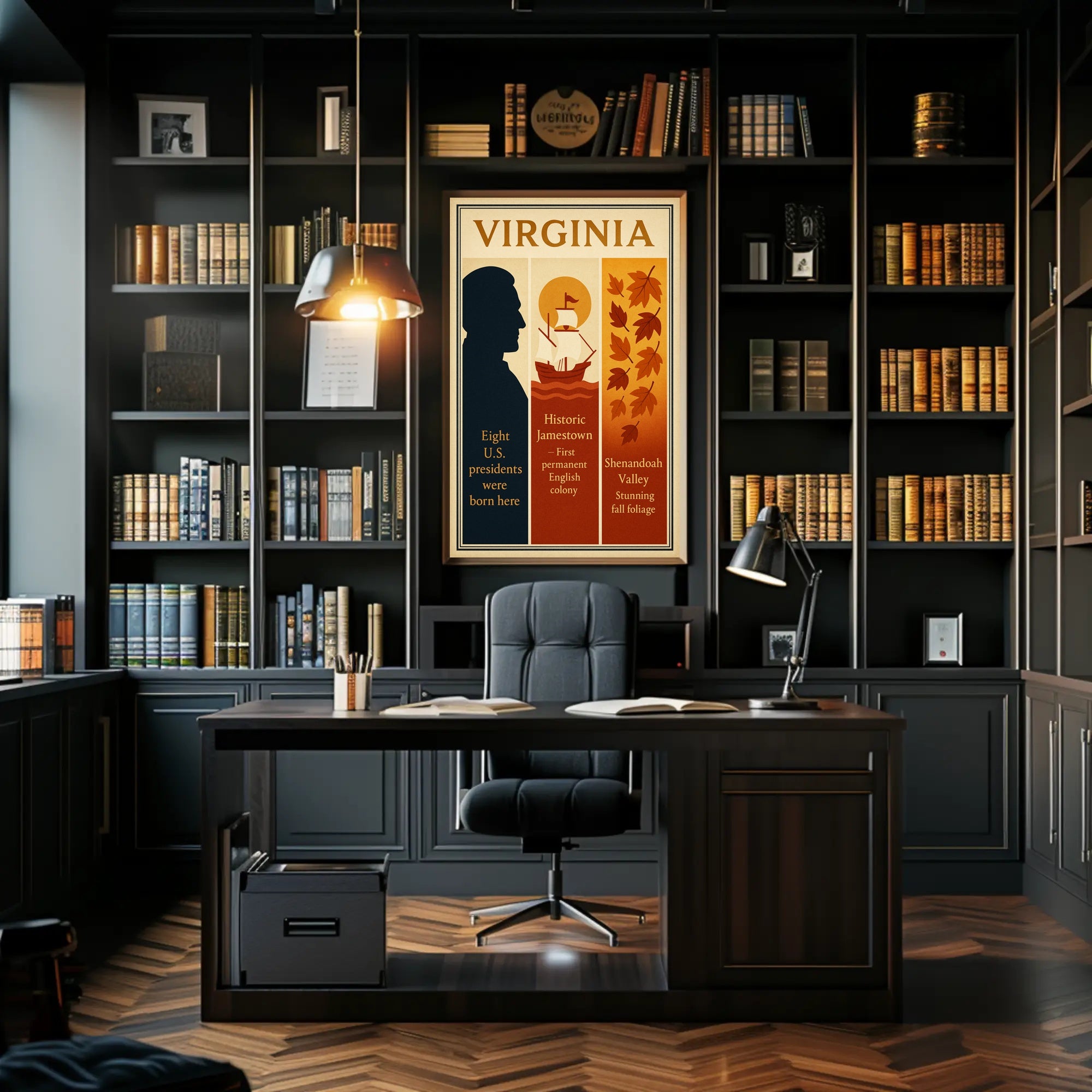 Virginias Presidential Heritage Poster PosterGoat