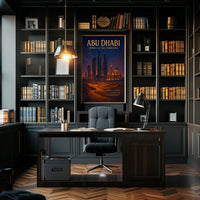 Abu Dhabi Skyline Fusion Urban or Cityscape Poster