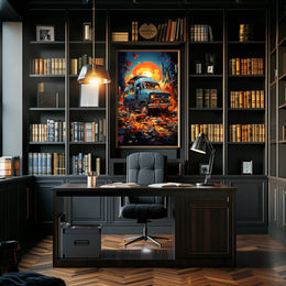 Urban Adventure At Sunset Poster