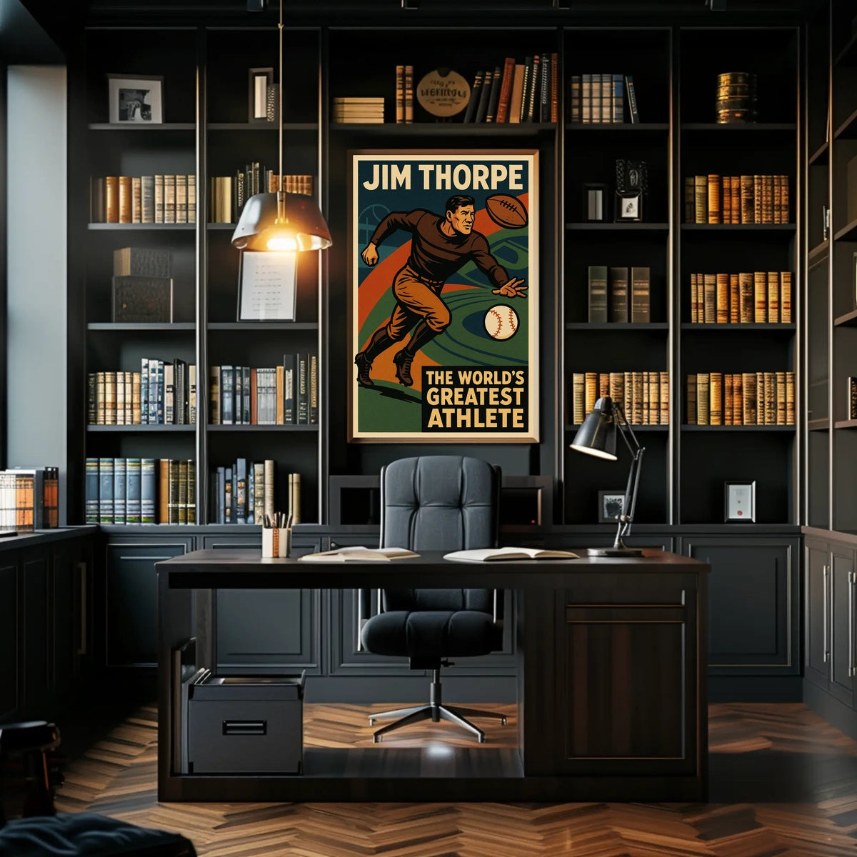 Jim Thorpe Legendary Athlete Poster