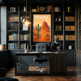 Nevada Desert Landscape Poster