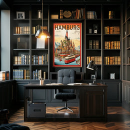 Hamburg A Vibrant Cityscape Poster