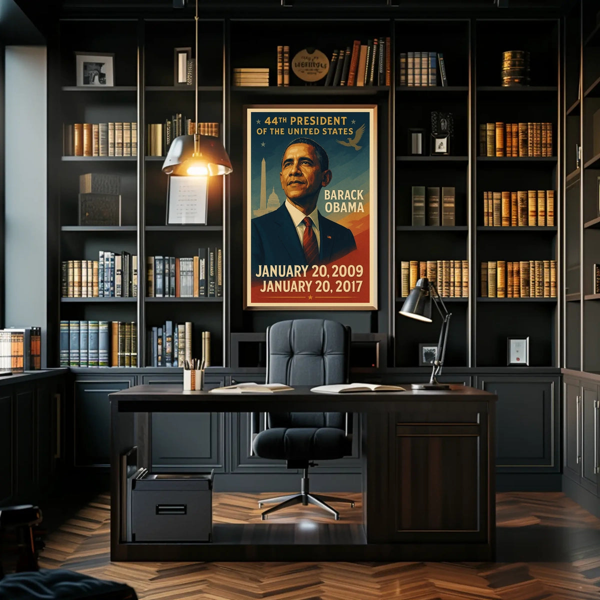 Barack Obama Inspirational Presidential Era Historical Poster