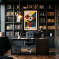 Aristotle Abstract Tribute Abstract Poster