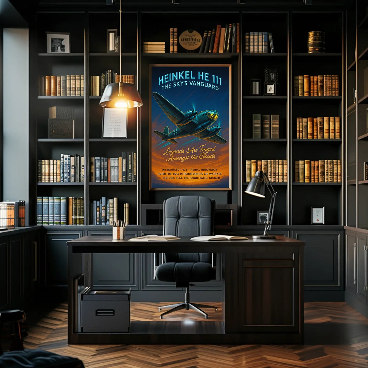 Heinkel He 111 The Skys Vanguard Poster