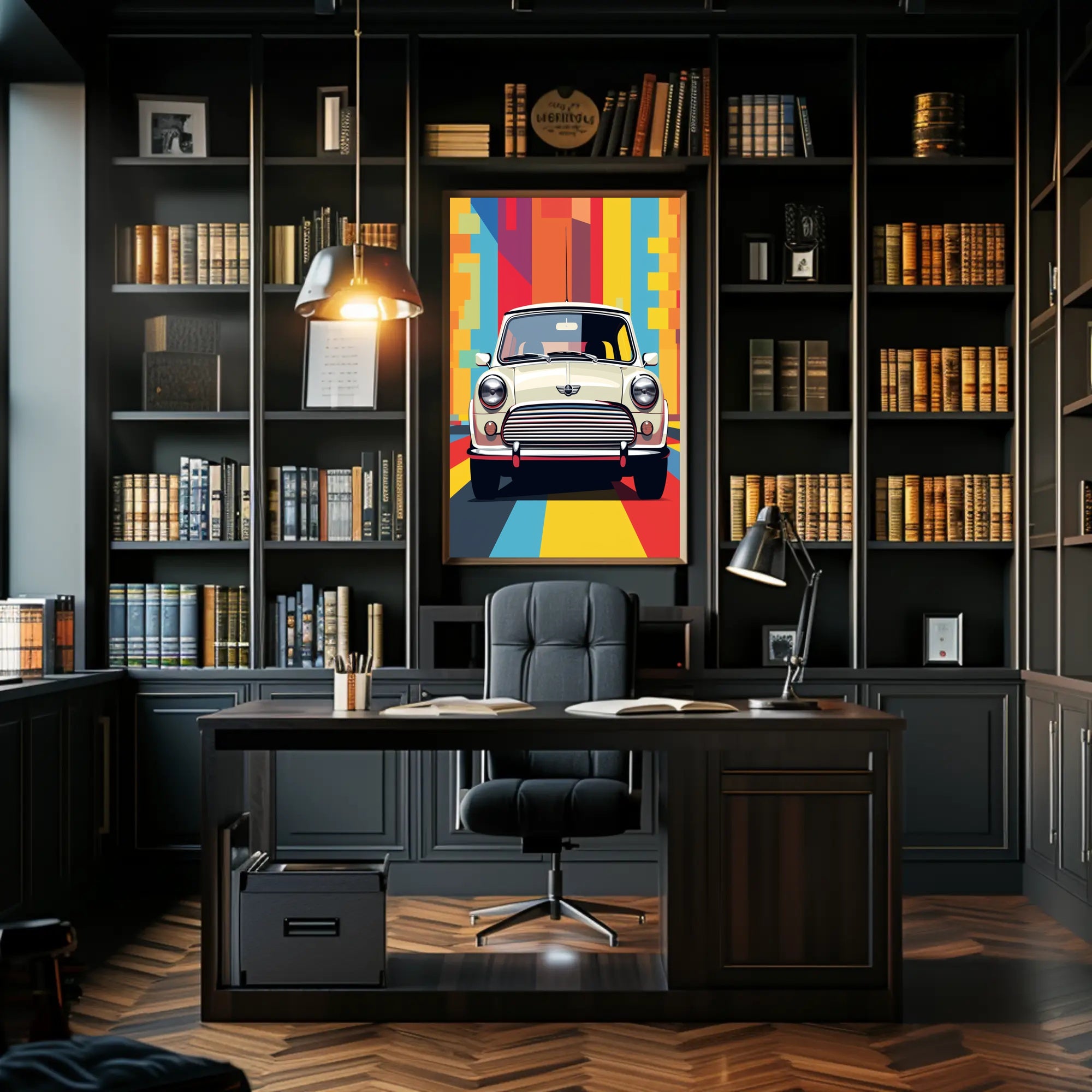 Retro Car Vibes Poster PosterGoat