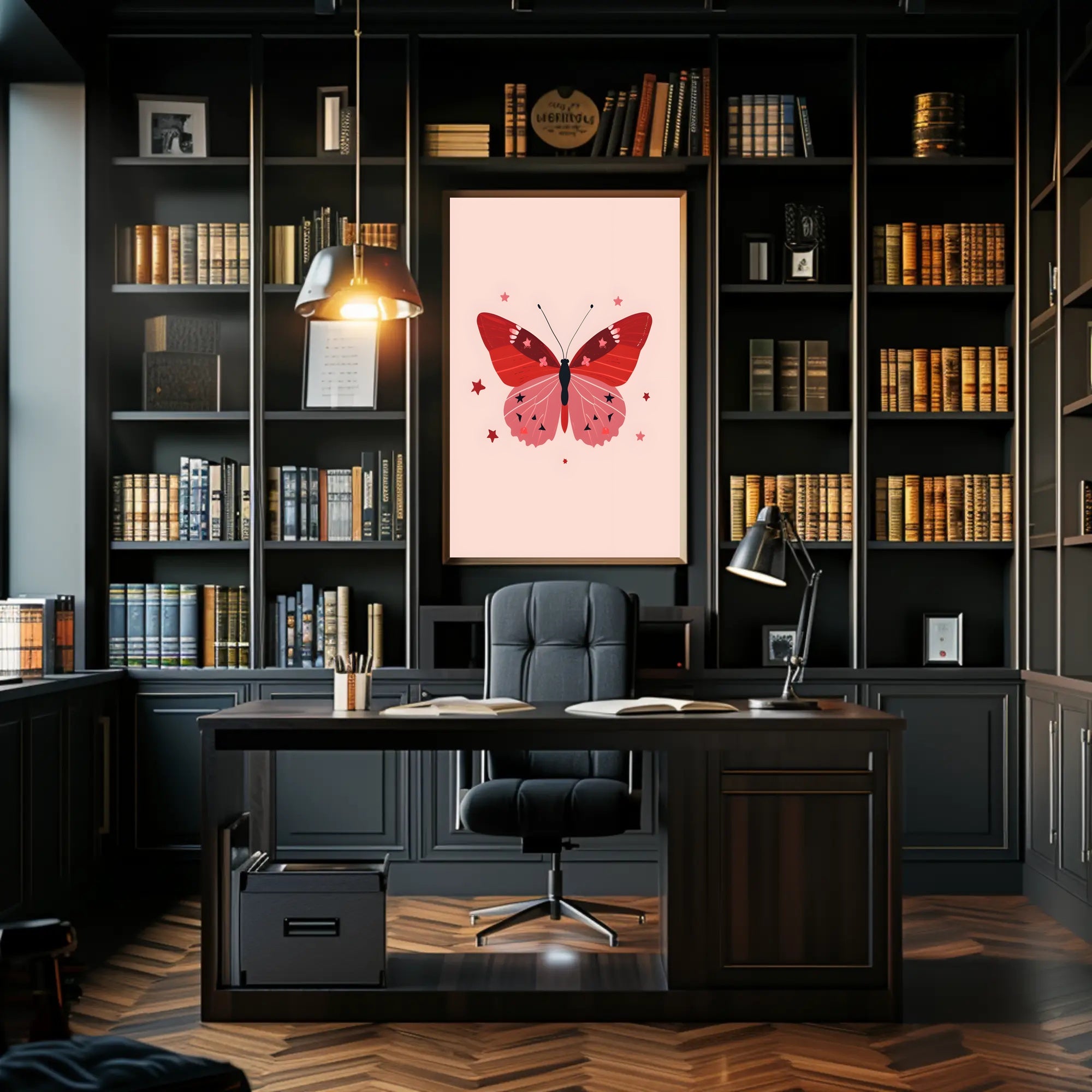 Whimsical Butterfly Art Print: Abstract or Artistic Poster PosterGoat