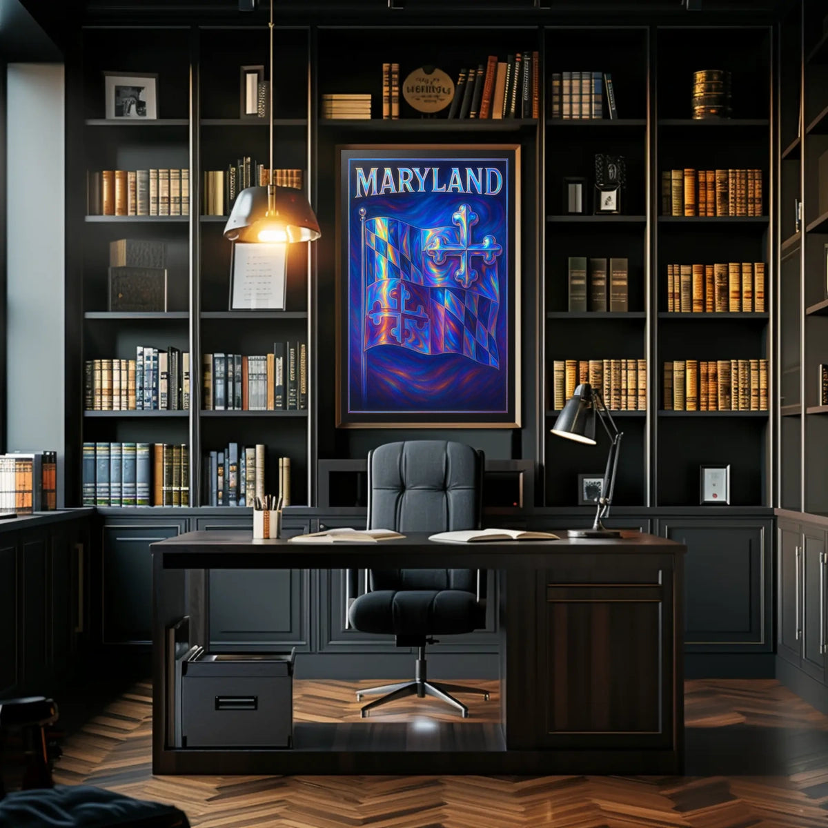 Maryland Flag Art Poster