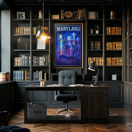 Maryland Flag Art Poster